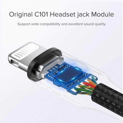 Ugreen UG30756US211TK 10CM màu Xám Cáp Lightning sang cổng âm thanh 3.5mm - HÀNG CHÍNH HÃNG