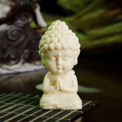 Tượng Phật Ngồi Đài Sen Cầu Bình An Phụ Kiện Ô Tô , Trang Trí Ban Thờ - Tượng Phong Thủy - Hàng CHính Hãng MINIIN