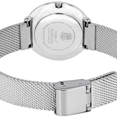 Đồng Hồ Nữ Citizen Đính Kim Cương Dây Thép Không Gỉ EM0640-82D - Mặt Xà Cừ (Sapphire)