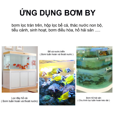 Máy bơm hút đáy BAOYU BY-301 7.5W bơm chìm hút cặn 360 độ bể cá cảnh thủy sinh BY301