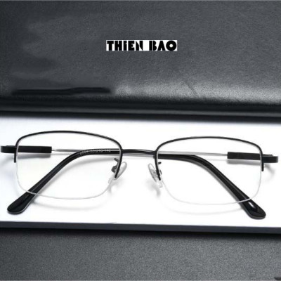 Kính lão thị, kính viễn thị Nam nữ KVM367 hàng đẹp xẻ cước chống as xanh Gọng TITANIUM càng dẻo chuẩn độ