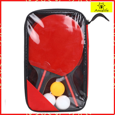 Bộ 2 Vợt Bóng Bàn Chính Hãng Amalife + Túi Đựng Vợt Bóng Bàn + 3 Bóng