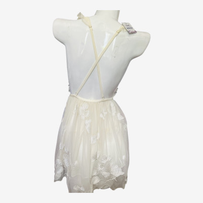 Váy Ngủ Ren Lưới D493 Thêu Khoét Ngực Lớp Váy Dày Gợi Cảm