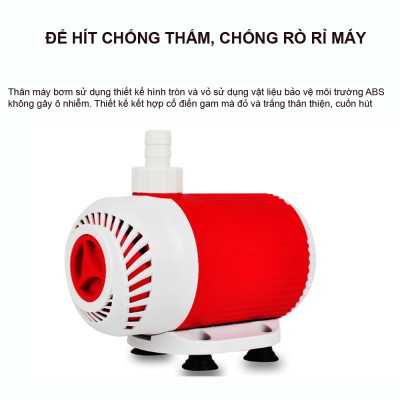 Máy bơm nước chìm mini 6W 15W 30W 40W 50W điện 220V, Bơm quạt hơi nước, Bể cá thủy sinh cao cấp