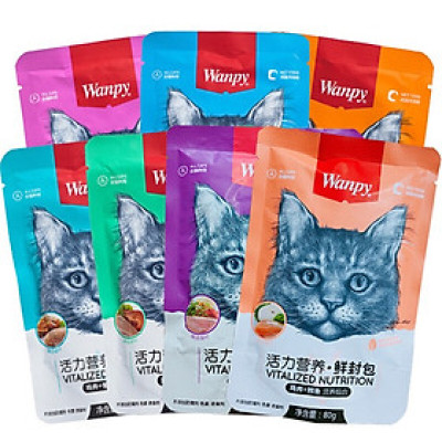 Pate Wanpy dành cho mèo gói 80g