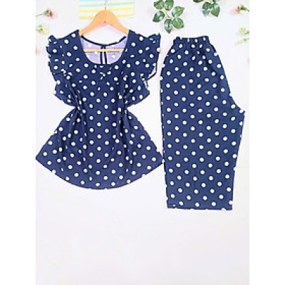 Đồ bộ Tole lửng nhung thiết kế phối màu