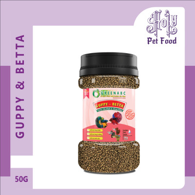 Thức ăn Cá 7 Màu: Guppy, Betta - Tốt tiêu hóa, vảy sáng, tăng đề kháng - hộp 50g
