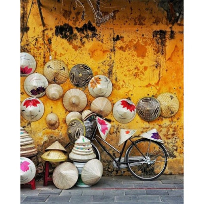 Nón lá trang trí tết - Phụ kiện decor - Nón lá nhỏ và vừa - Cây giả, hoa lụa Decor trang trí nhà cửa