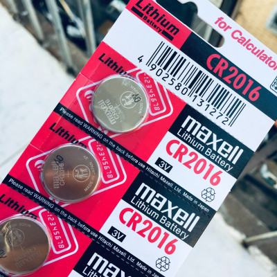 Pin CR2016 Maxell Lithium 3V vỉ 5 viên