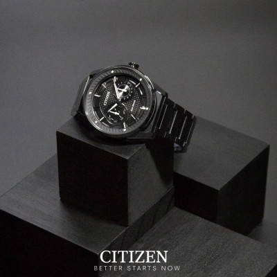 Đồng Hồ Nam Citizen Dây Thép Không Gỉ BU4028-85E - Mặt Đen