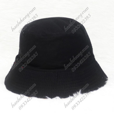 Nón tai bèo thêu 2 mặt thêu hình 3 lá độc đáo thời trang, cá tính phù hợp cho cả nam và nữ