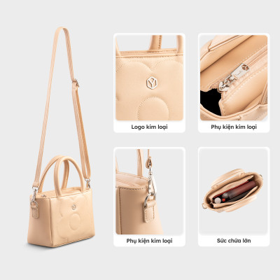 Túi Yuumy ( Thời trang nữ họa tiết bông hoa - Túi xách da Seasand YTX66 )