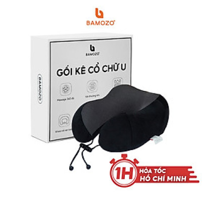 Gối Kê Cổ Chữ U Văn Phòng, Gối Du Lịch Bamozo Tiện Dụng Chống Mỏi Vai Gáy