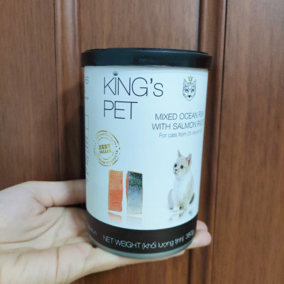 Thức Ăn Ướt Pate Cho Mèo, Pate Mèo KingsPet Lon 380g