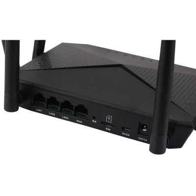 Phát wifi từ sim 4G B618 tích hợp 6 ăngten, bộ phát wifi 4G LTE  có 4 cổng WAN/LAN, 6 ăngten Siêu Khỏe - hàng chính hãng