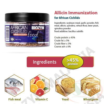 Thức Ăn Cá Biozym African Cichlid Allicin Food Tăng Sức Đề Kháng