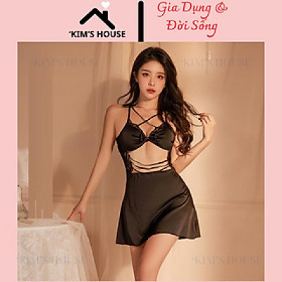 Váy Ngủ Sexy Đẹp Quyến Rũ Và Gợi Cảm,Set Đồ Ngủ Gợi Cảm, Mềm Mại, Co Dãn Sexy, Váy Ngủ Có Mút Ngực Gợi Cảm C019