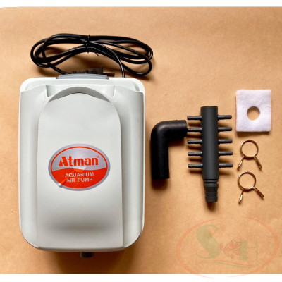 Máy sủi oxy Atman HP 4000, 8000, 12000, 16000 nhiều vòi sục khí công suất lớn bể cá tép thủy sản