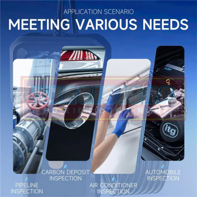 ROGTZ Camera Nội Soi Công Nghiệp Chống Nước Dây Cứng IP67 1080P Màn Hình 2 inch P240 - Hàng Nhập Khẩu