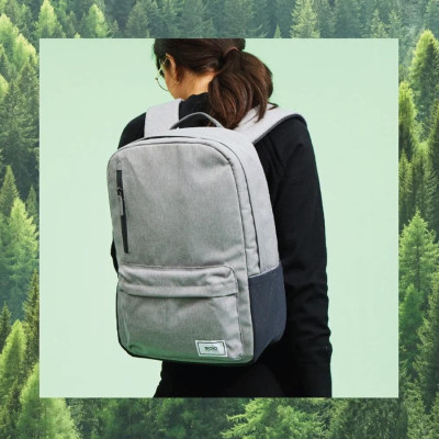 Balo Solo Re: cover 15.6 inch - Xám - UBN761-10 . Sử dụng nhựa tái chế PET đan thành vải. Kích thước 37.5 x 28.5 x 17.8 cm . Bảo hành chính hãng 5 năm