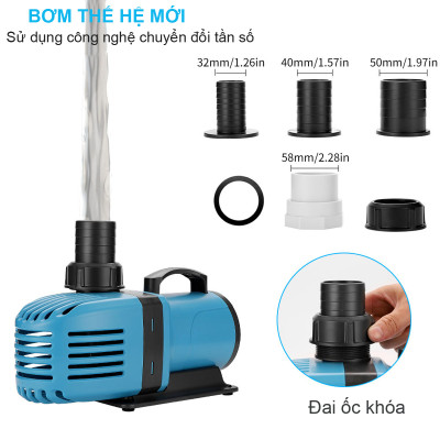 Máy bơm nước HB25000 ( 200W - 25000L/Hr) cao cấp bơm lọc nước bể cá, hồ cá Koi tiểu cảnh non bộ, sinh hoạt cao cấp 