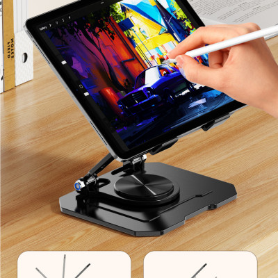 Kệ đỡ giá đỡ đế tản nhiệt cho laptop máy tính bảng hợp kim nhôm gấp gọn xoay 360 độ nhiều nấc độ cao K31- Hàng chính hãng