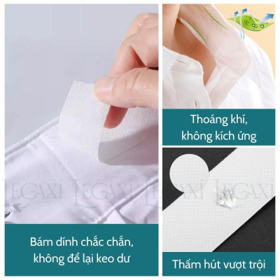 Cuộn băng keo dán cổ áo Chống thấm mồ hôi Lâu bong tróc Chống bụi bẩn ố vàng 8 mét Dùng 1 lần Legaxi