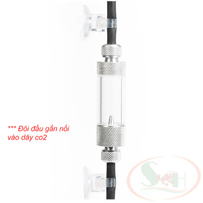 Đếm giọt co2 Mufan Wyin Bubble Counter tích hợp bù nước van một chiều bể thủy sinh cá tép cảnh