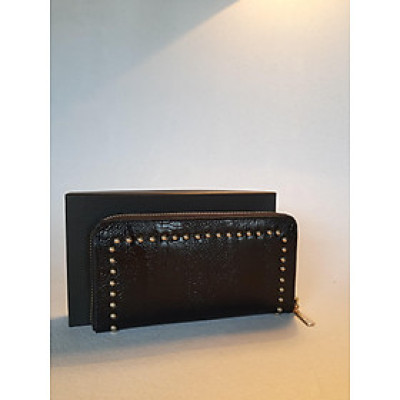 Ví nữ khóa kéo da bò vân cá sấu siêu đẳng cấp