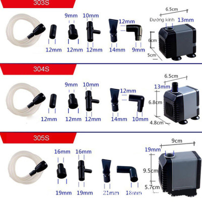 Máy bơm nước bể cá mini ATMAN AT303s AT304s AT305s AT306s cao cấp, siêu bền, tiết kiệm điện. Bảo hành uy tín