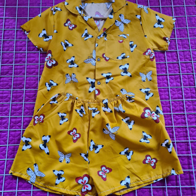 Combo 2 sét đồ pijama nữ ngắn tay mặc nhà (giao màu ngẫu nhiên)