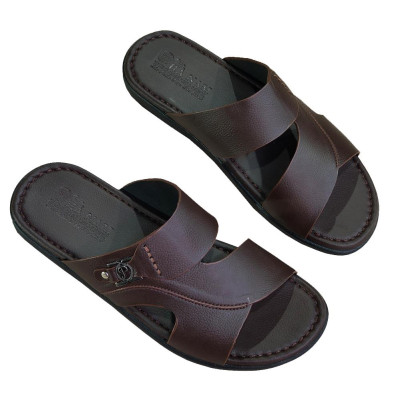 Dép Nam Quai Ngang HA NAM Da Bò Thật Cao Cấp DNA2220