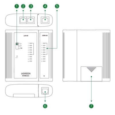 Bộ test mạng RJ45-RJ11 Ugreen 10950 cao cấp - Hàng chính hãng