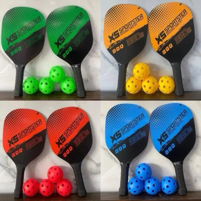 Bộ vợt 2 pickleball Và 4 Quả Bóng Pickleball Kèm túi đựng Phụ Kiện Thể Thao