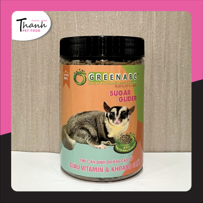 Thức ăn Sóc Bay & Sóc Cảnh nhãn GREENABC - Cung cấp đầy đủ dưỡng chất tạo năng lượng dồi dào, cơ thể dẻo dai – Hộp 480g