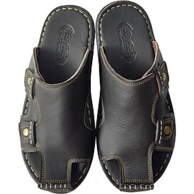 Dép Nam Bít Mũi BIGGBEN Da Bò Thật Cao Cấp DN146