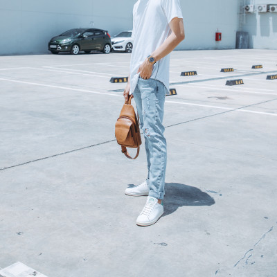 Balo Lata ( Thời trang nam đi chơi cỡ nhỏ - Balo đeo chéo da BALC22 )