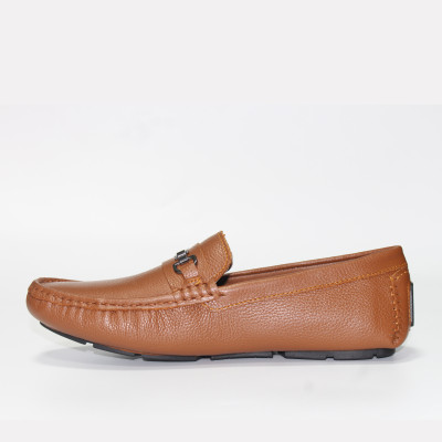 Giày MICHILUX Da Bò Thật Chính Hãng Horse Bit Moccasin CSHM0 Màu Nâu Bò