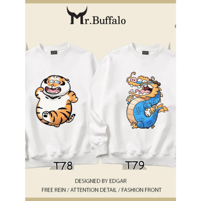 Áo Sweater cặp đôi Hổ Rồng dễ thương Mr.Buffalo