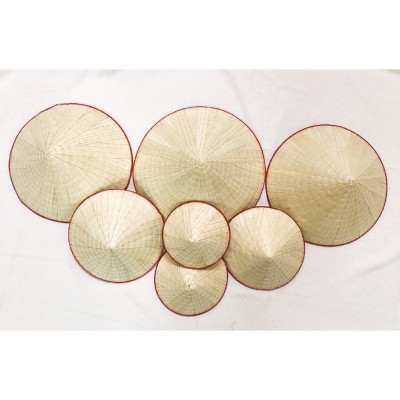 Nón lá trang trí tết - Phụ kiện decor - Nón lá nhỏ và vừa - Cây giả, hoa lụa Decor trang trí nhà cửa