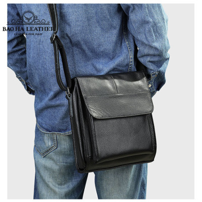 Túi đeo chéo nam da bò thật cao cấp BAOHA LEATHER BHM7433