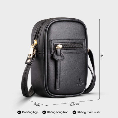 Túi Yuumy ( Thời trang nữ đi chơi size 13 - Túi đeo chéo da Seasand YN132 )