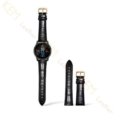 Dây đồng hồ Da Cá Sấu Đen Size 12/13/14/15/16/17/18/19/20/21/22/23/24/25/26mm - Dây Đeo Da Cá Sấu Thật 100% - Bảo Hành 12 Tháng