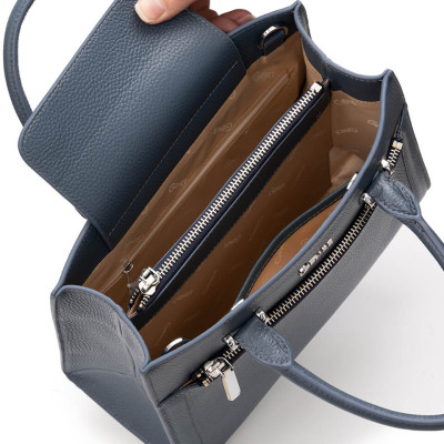 Túi Xách Nữ Túi Đeo Chéo Thời Trang GENCE TX14 Chất Liệu Da Bò Cao Cấp Màu Blue Fairy