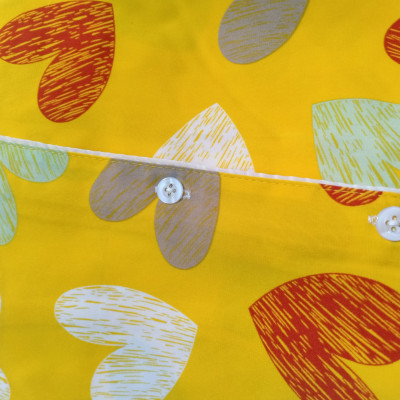 Bộ lụa mango tay dài trái tim siêu dễ thương 70-78kg