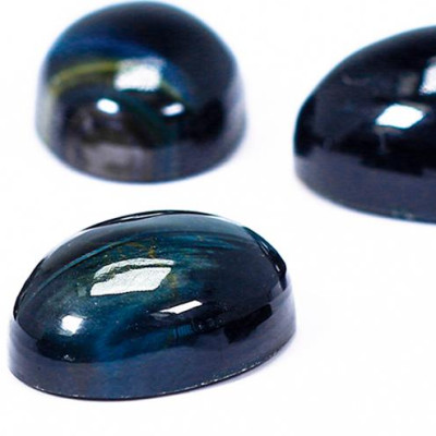 Mặt dây chuyền, mặt nhẫn oval đá mắt hổ xanh đen mệnh thủy , mộc - Ngọc Quý Gemstones