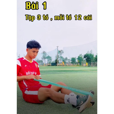 Bộ 5 Dây kháng lực bóng đá tập lực sút dododios tập lực sút cổ chân, cơ chân, đùi mông