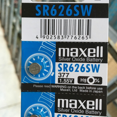Pin Đồng hồ đeo tay Maxell SR626SW 1.55V 377