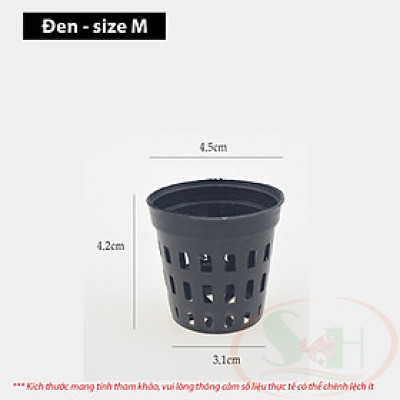 Rổ giỏ nhựa trồng cây thủy canh cốc ươm cây thủy sinh bể cá tép