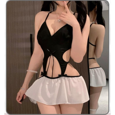 Cosplay Nữ Sinh Cutout Gợi Cảm ,Váy Ngủ Hóa Trang Nữ Sinh Sexy Quyến Rũ Và Gợi Cảm, Đồ Ngủ Cosplay C078